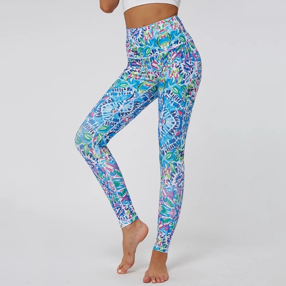 NWOT Colorful comfortable running yoga pants